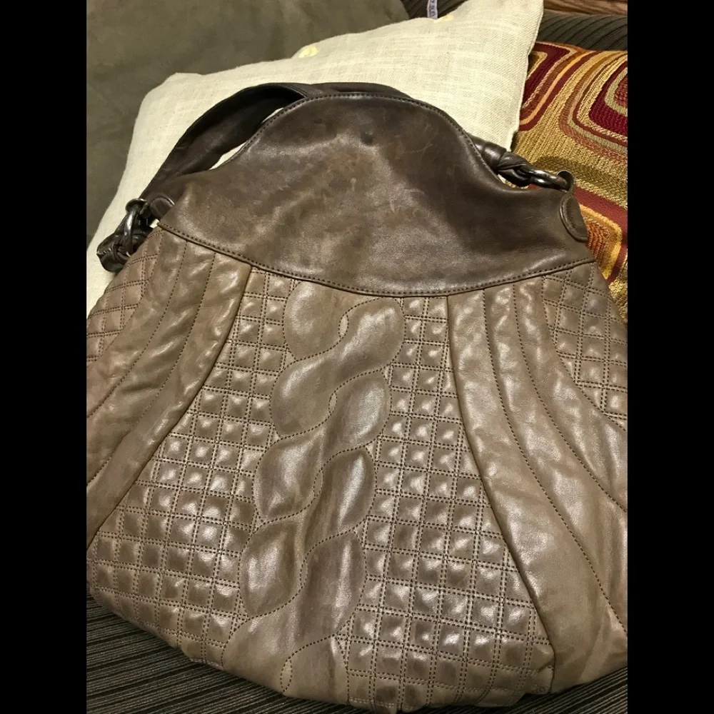 Oversized Gently used Leather Satchel.